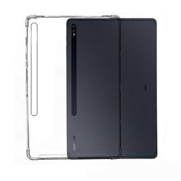 eSTUFF Funda flexible transparente ORLANDO para Samsung Galaxy Tab S7 y Tab S8, TPU con esquinas reforzadas, proteccion completa y absorcion de impactos