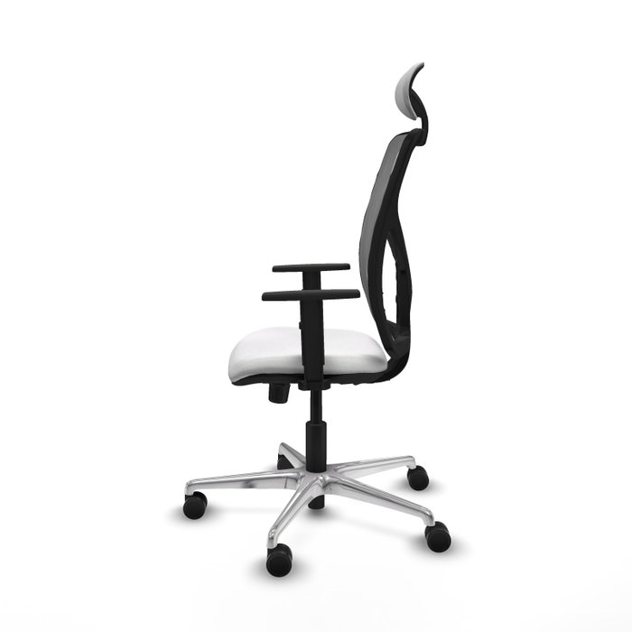 PIQUERAS Y CRESPO Silla de oficina Motilla con mecanismo Sincro, Blanco y Gris PIQUERAS Y CRESPO Silla de oficina Motilla con mecanismo Sincro, Blanco y Gris