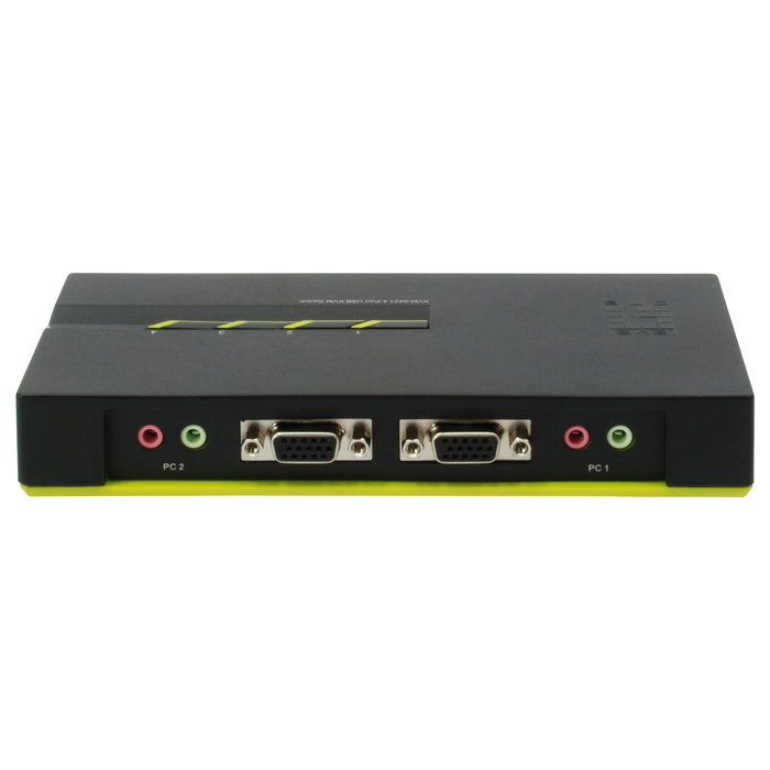 LevelOne KVM Switch 4 Puertos 4-Fach VGA + 2xUSB + Audio