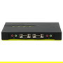 LevelOne KVM Switch 4 Puertos 4-Fach VGA + 2xUSB + Audio