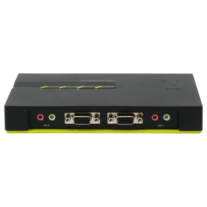 LevelOne KVM-0421 Switch KVM de 4 puertos VGA, USB y Audio