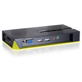 LevelOne KVM Switch 4 Puertos 4-Fach VGA + 2xUSB + Audio