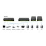 LevelOne KVM-0421 Switch KVM de 4 puertos VGA, USB y Audio