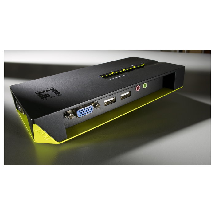 LevelOne KVM Switch 4 Puertos 4-Fach VGA + 2xUSB + Audio