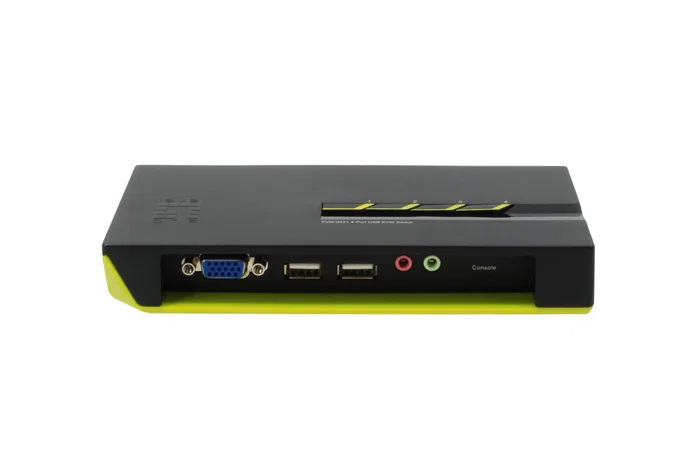 LevelOne KVM-0421 Switch KVM de 4 puertos VGA, USB y Audio