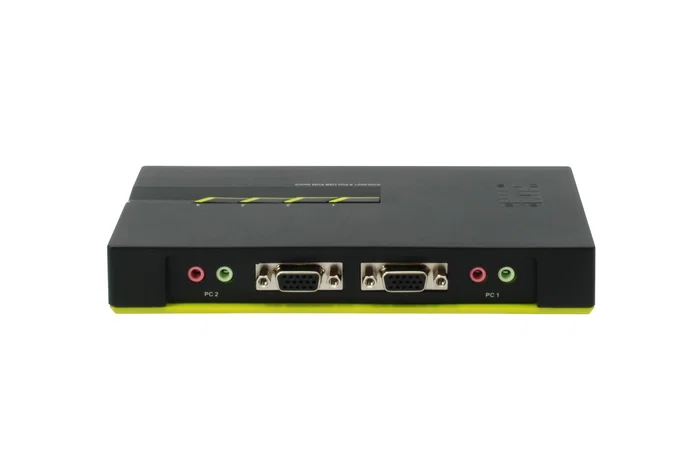 LevelOne KVM-0421 Switch KVM de 4 puertos VGA, USB y Audio