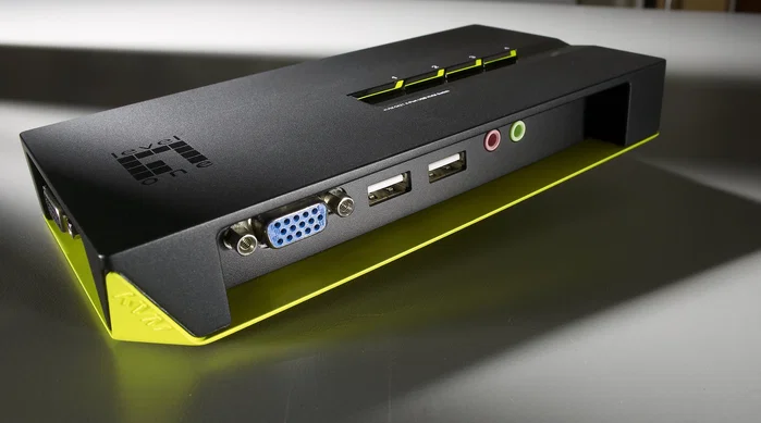 LevelOne KVM-0421 Switch KVM de 4 puertos VGA, USB y Audio
