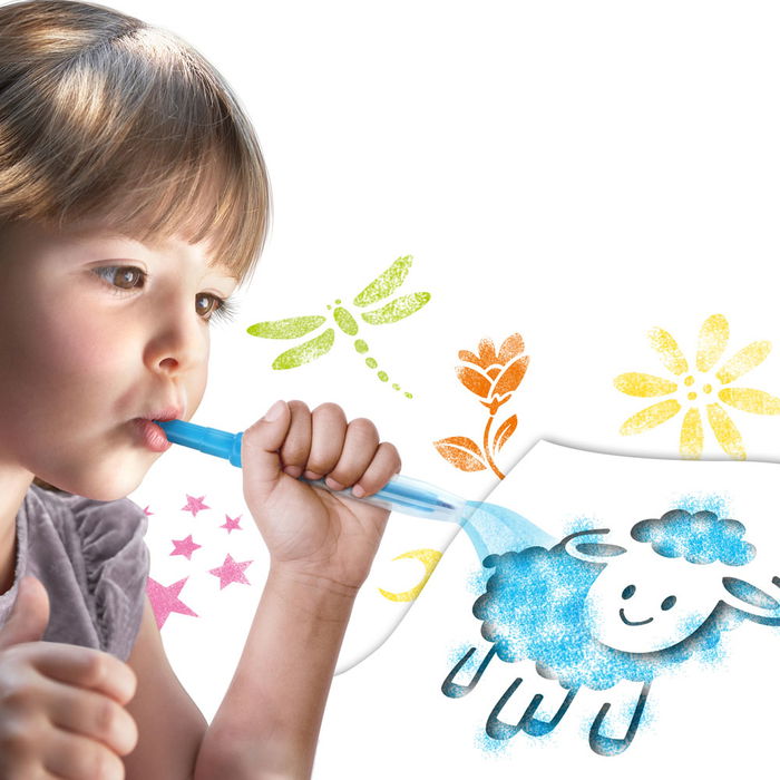 Jeux 2 momes Juego De 5 Aerógrafos Con 2 Plantillas