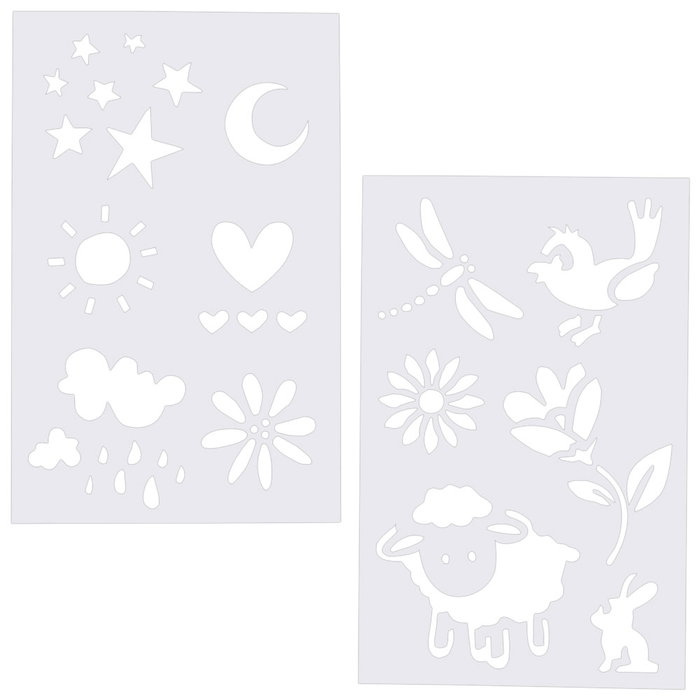 Jeux 2 momes Juego De 5 Aerógrafos Con 2 Plantillas