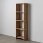 Estantería Natural Madera de Teca Salón 54 X 35 X 190 cm