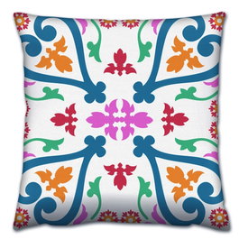 Aberto Design A14662 Cojín de Lujo 43x43 cm, 50% Algodón 50% Poliéster, Relleno de Silicona para Máximo Confort