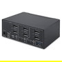 StarTech Conmutador KVM DisplayPort 1.4 2 Puertos y 2 Monitores - Switch para 8K 60Hz, 4K 144Hz, con Hub USB 3.2 10Gbps y Control por Teclado - Negro