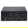 StarTech Conmutador KVM DisplayPort 1.4 2 Puertos y 2 Monitores - Switch para 8K 60Hz, 4K 144Hz, con Hub USB 3.2 10Gbps y Control por Teclado - Negro