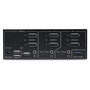 StarTech Conmutador KVM DisplayPort 1.4 2 Puertos y 2 Monitores - Switch para 8K 60Hz, 4K 144Hz, con Hub USB 3.2 10Gbps y Control por Teclado - Negro