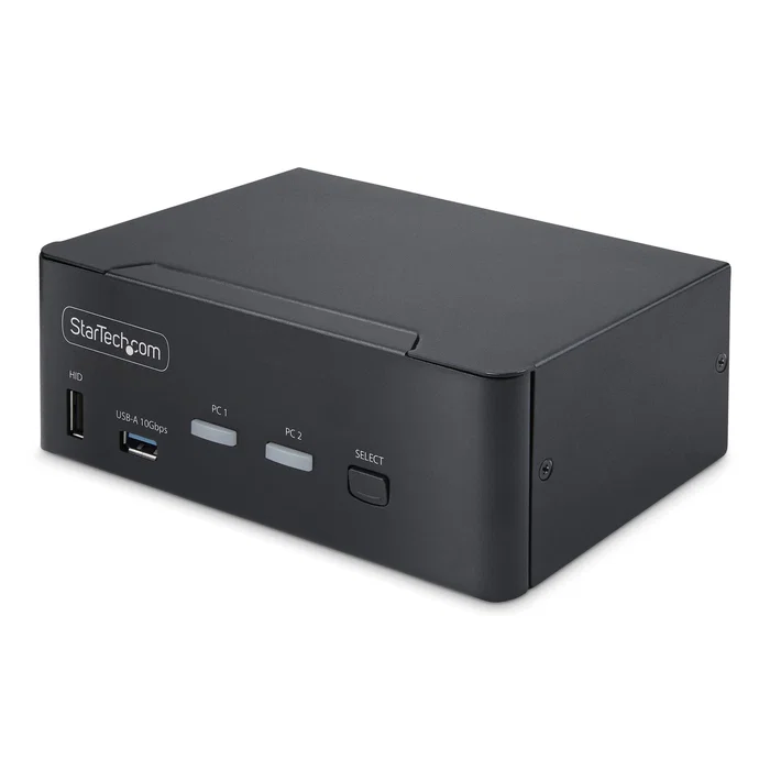 StarTech 2-Port Dual-Monitor DisplayPort 1.4 KVM Switch 8K 60Hz 4K 144Hz con Hub USB 3.2 10Gbps StarTech 2-Port Dual-Monitor DisplayPort 1.4 KVM Switch 8K 60Hz 4K 144Hz con Hub USB 3.2 10Gbps