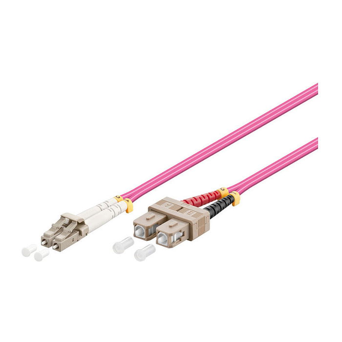 GoodConnections Patchkabel LWL Duplex OM4 LC/SC, Multimodo 50/125, LSZH, Polaridad Intercambiable, 10 metros GoodConnections Patchkabel LWL Duplex OM4 LC/SC, Multimodo 50/125, LSZH, Polaridad Intercambiable, 10 metros