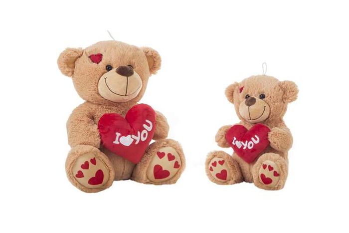 Creaciones Llopis Peluche Oso con Corazón Love Huellas 35cm
