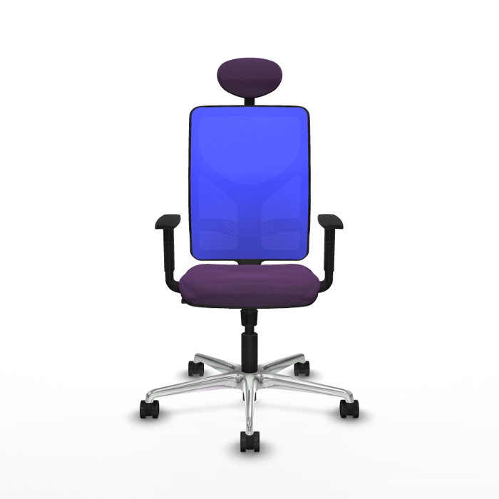 PIQUERAS Y CRESPO Silla de oficina Motilla con mecanismo Sincro, Morado y Azul
