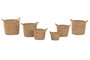 DKD Home Decor Macetero Cottage Marron 30 x 34 x 40 cm Set de 6