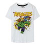 Marvel Camiseta Corta Single Jersey Blanca para Niños Talla 10 Años