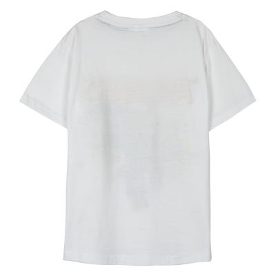 Camiseta de Manga Corta Infantil Marvel Blanco 10 Años