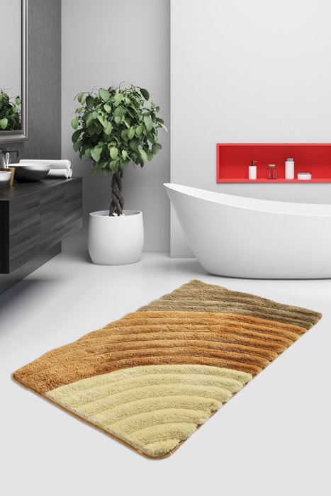 Mijölnir Alfombrilla de Baño Acrílico Caramel 60x100cm Confort y Antideslizante