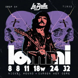 Juego de Cuerdas para Guitarra Eléctrica La Bella Tony Lommi 8-32