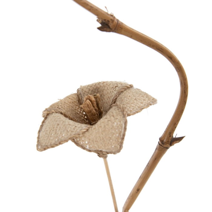 Ixia Rama Flor Beige Fibra Natural 27 x 27 x 170 cm