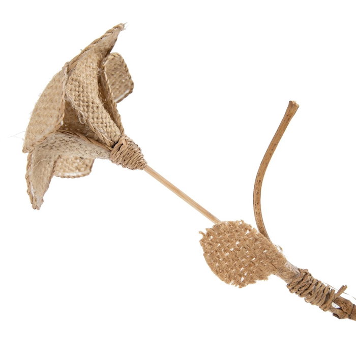 Ixia Rama Flor Beige Fibra Natural 27 x 27 x 170 cm