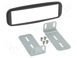 ACV Bastidor de montaje de radio 1 DIN para Renault Clio IV 2012-2016, negro