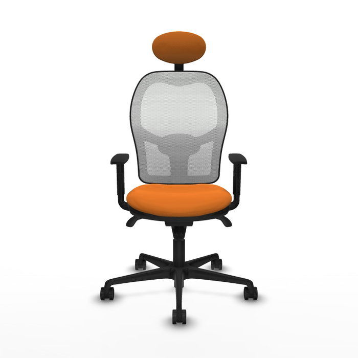 PIQUERAS Y CRESPO Silla de oficina Jorquera Naranja y Blanco