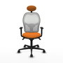 PIQUERAS Y CRESPO Silla de oficina Jorquera Naranja y Blanco