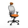 PIQUERAS Y CRESPO Silla de oficina Jorquera Naranja y Blanco