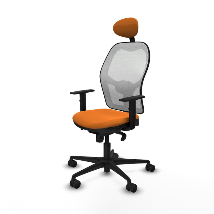 PIQUERAS Y CRESPO Silla de oficina Jorquera Naranja y Blanco