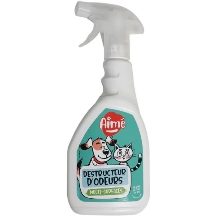 AIME Spray Destruct'odor Orina Animal - Elimina Olores de Mascotas, 500 ml AIME Spray Destruct'odor Orina Animal - Elimina Olores de Mascotas, 500 ml