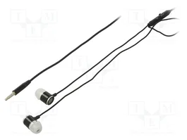 GEMBIRD Auriculares con micrófono negros intracanal con Jack 3,5mm