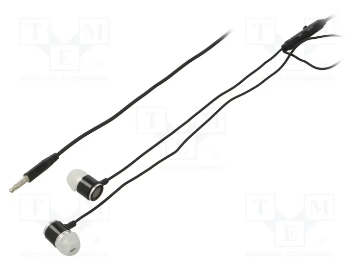 GEMBIRD Auriculares con micrófono negros intracanal con Jack 3,5mm GEMBIRD Auriculares con micrófono negros intracanal con Jack 3,5mm