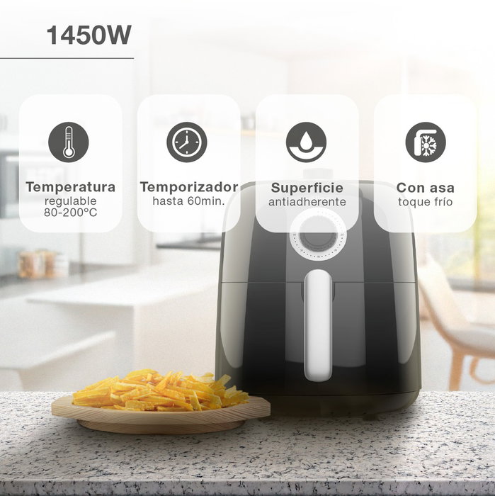 Väline Freidora sin aceite Sabiri 3,2L Negro