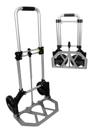 LAMS Carretilla de mano plegable metálica con rueda maciza HT1589A