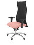PIQUERAS Y CRESPO Sillón Albacete con Mecanismo Sincro, Asiento Rosa y Malla Negra