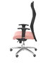 PIQUERAS Y CRESPO Sillón Albacete con Mecanismo Sincro, Asiento Rosa y Malla Negra