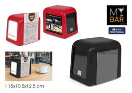 Inde Servilletero Hostelería Plástico Porta Menú My Bar 15 cm x 10.6 cm x 13.1 cm (12 Unidades)