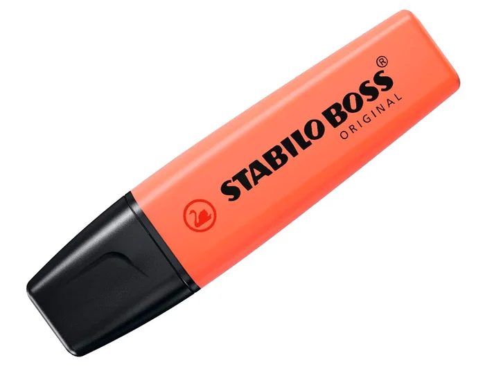 Stabilo Rotulador Boss Fluorescente 70 Pastel Coral Meloso Antisecado Punta Biselada 2-5mm