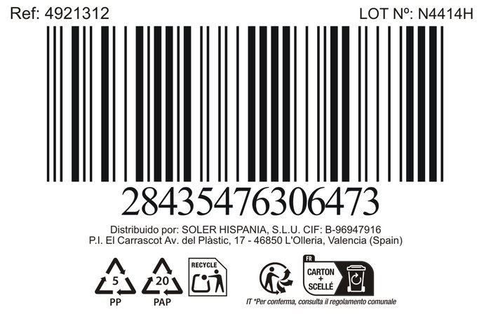 Inde Mug 300 Cc "Totec" Md (18 Unidades)