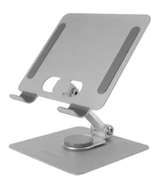 Mars Gaming MA-RST Soporte plegable ajustable para tablet y portátil convertible 2en1 hasta 13 pulgadas - 360° rotación, gris plateado