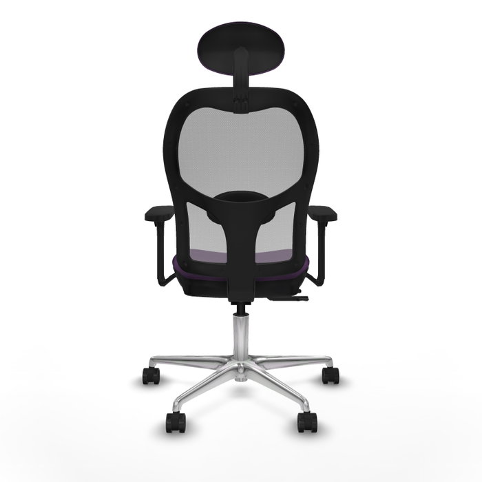 PIQUERAS Y CRESPO Silla de oficina Jorquera con mecanismo Sincro/Traslack, Tela Morada y Malla Gris PIQUERAS Y CRESPO Silla de oficina Jorquera con mecanismo Sincro/Traslack, Tela Morada y Malla Gris