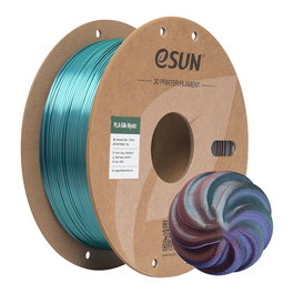 eSUN Filamento EPLA-SILK MYSTIC PLA 1.75mm, Color Copper Purple Green, 1 kg - Para impresora 3D