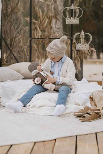 Muñecas Arias Muñeca Iria 45 cm Marron C/Mecanismo 14 Sonidos Magnetico Try Me