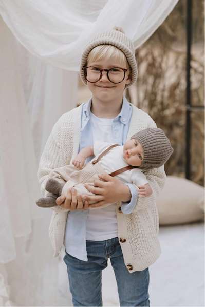 Muñecas Arias Muñeca Iria 45 cm Marron C/Mecanismo 14 Sonidos Magnetico Try Me