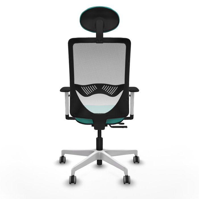 PIQUERAS Y CRESPO Silla de oficina Zulema Turquesa y Blanco PIQUERAS Y CRESPO Silla de oficina Zulema Turquesa y Blanco